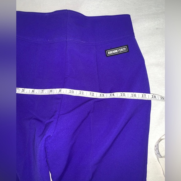 New Vintage Obermeyer Sz 10L Softshell Ski Snow Pants  Stirrups Purple - Picture 12 of 12
